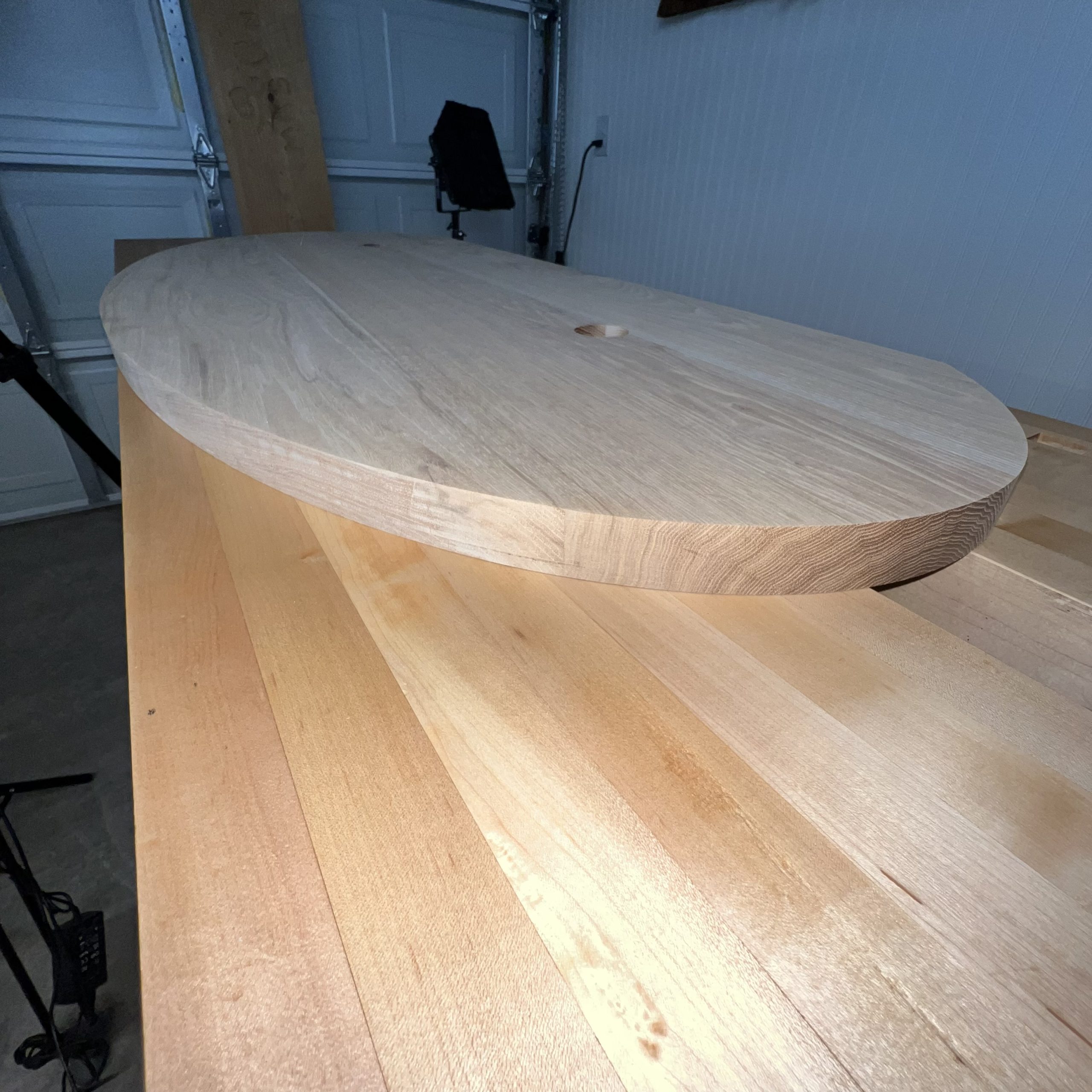 Industrial Pipe and Hickory Desk