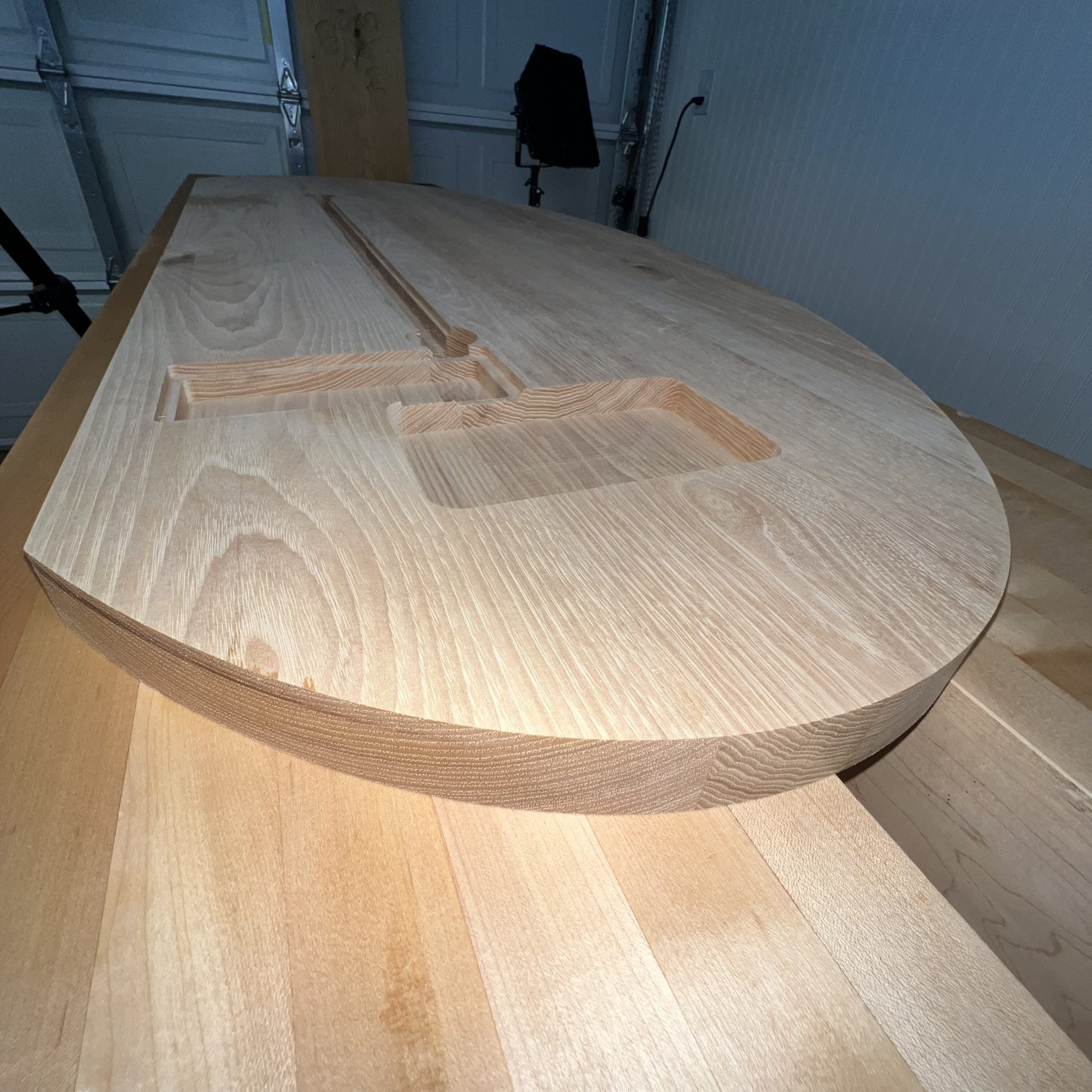 Industrial Pipe and Hickory Desk