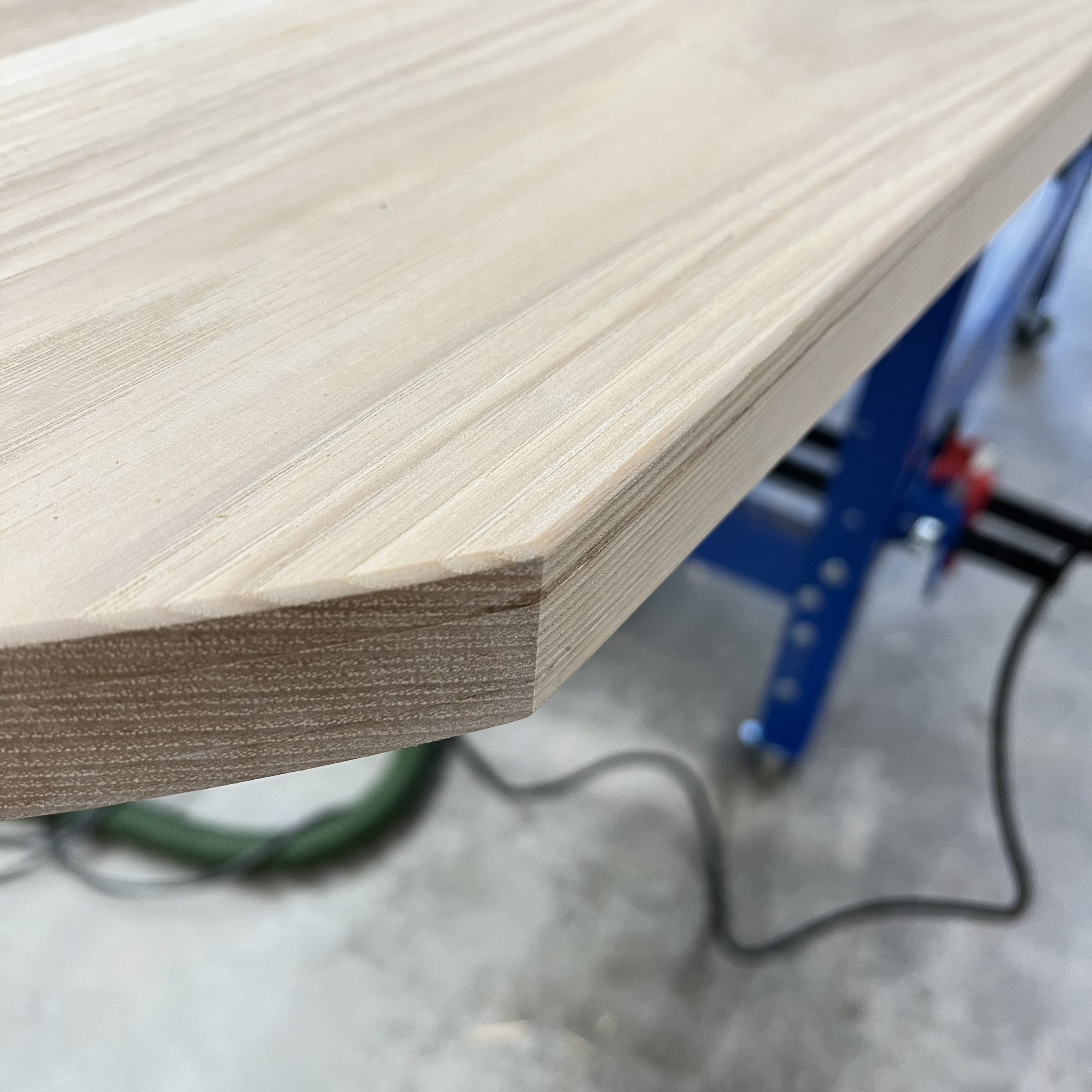 Industrial Pipe and Hickory Desk