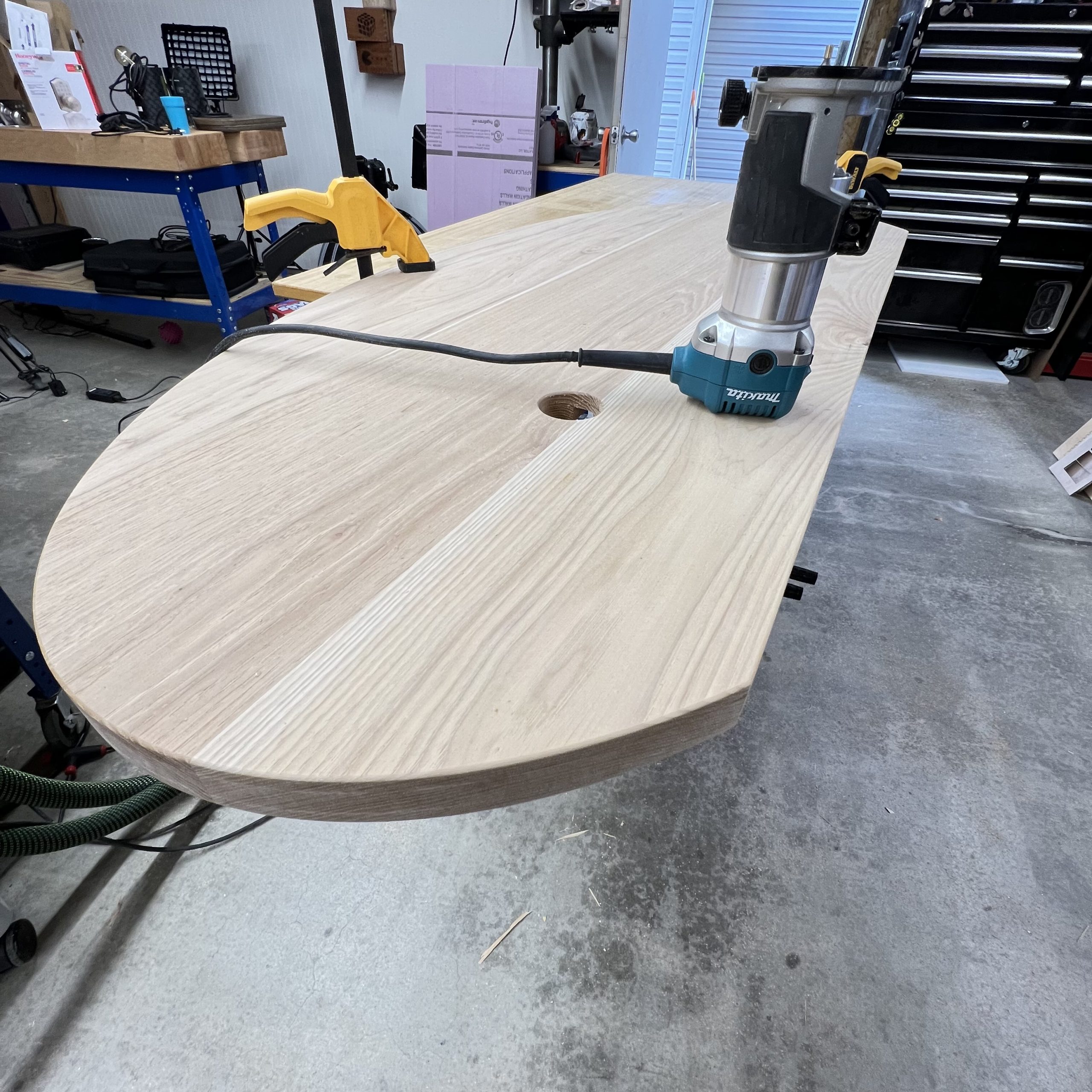 Industrial Pipe and Hickory Desk