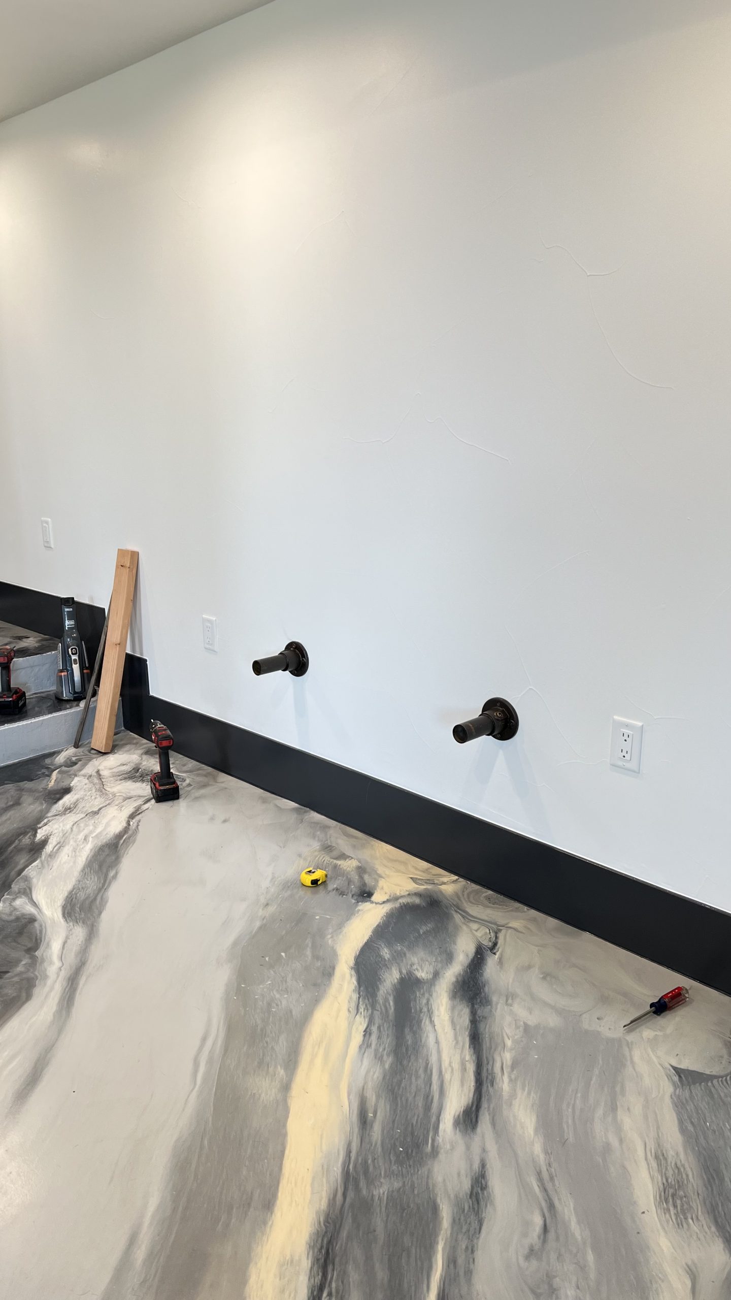 Industrial Pipe and Hickory Desk