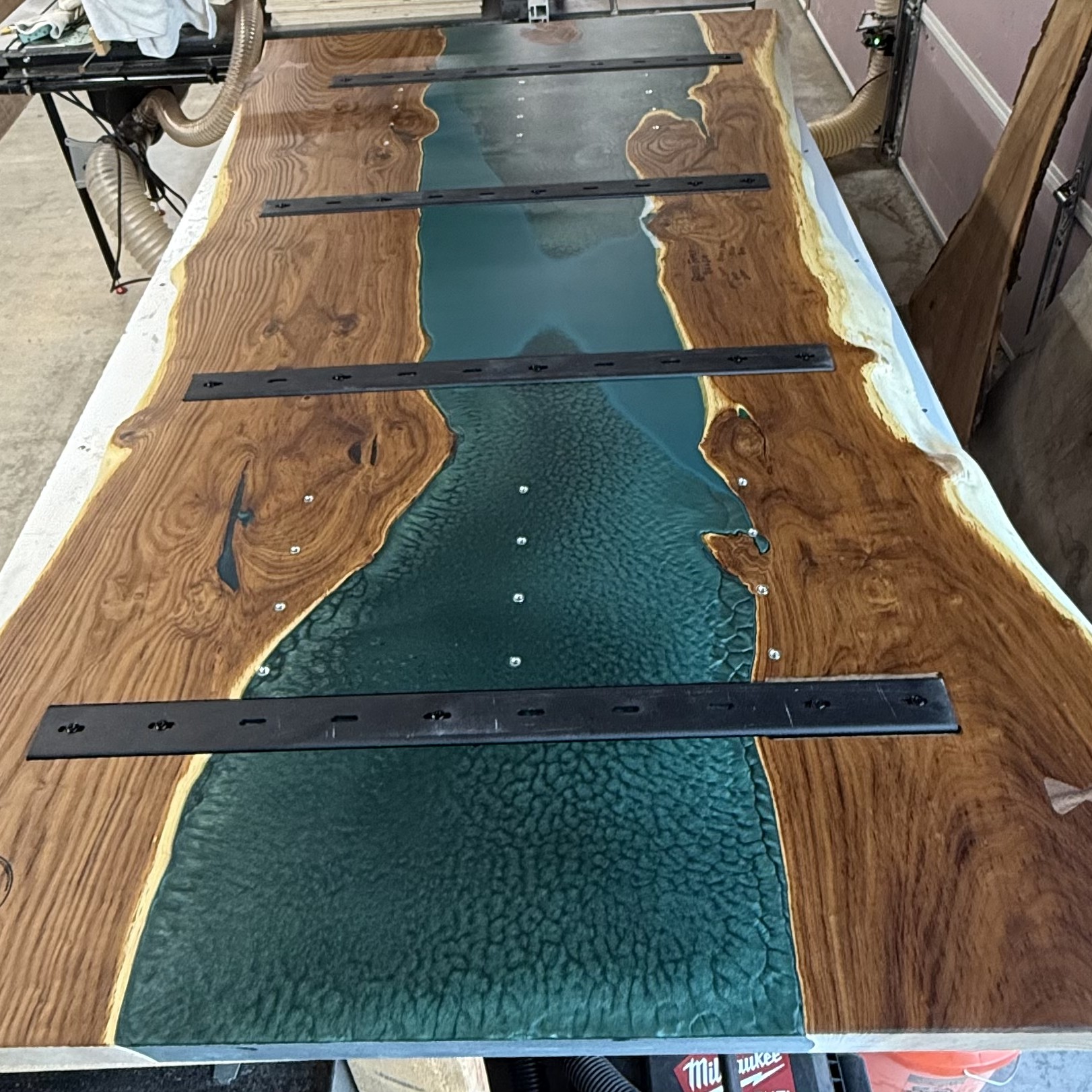 Emerald City Resin River Table