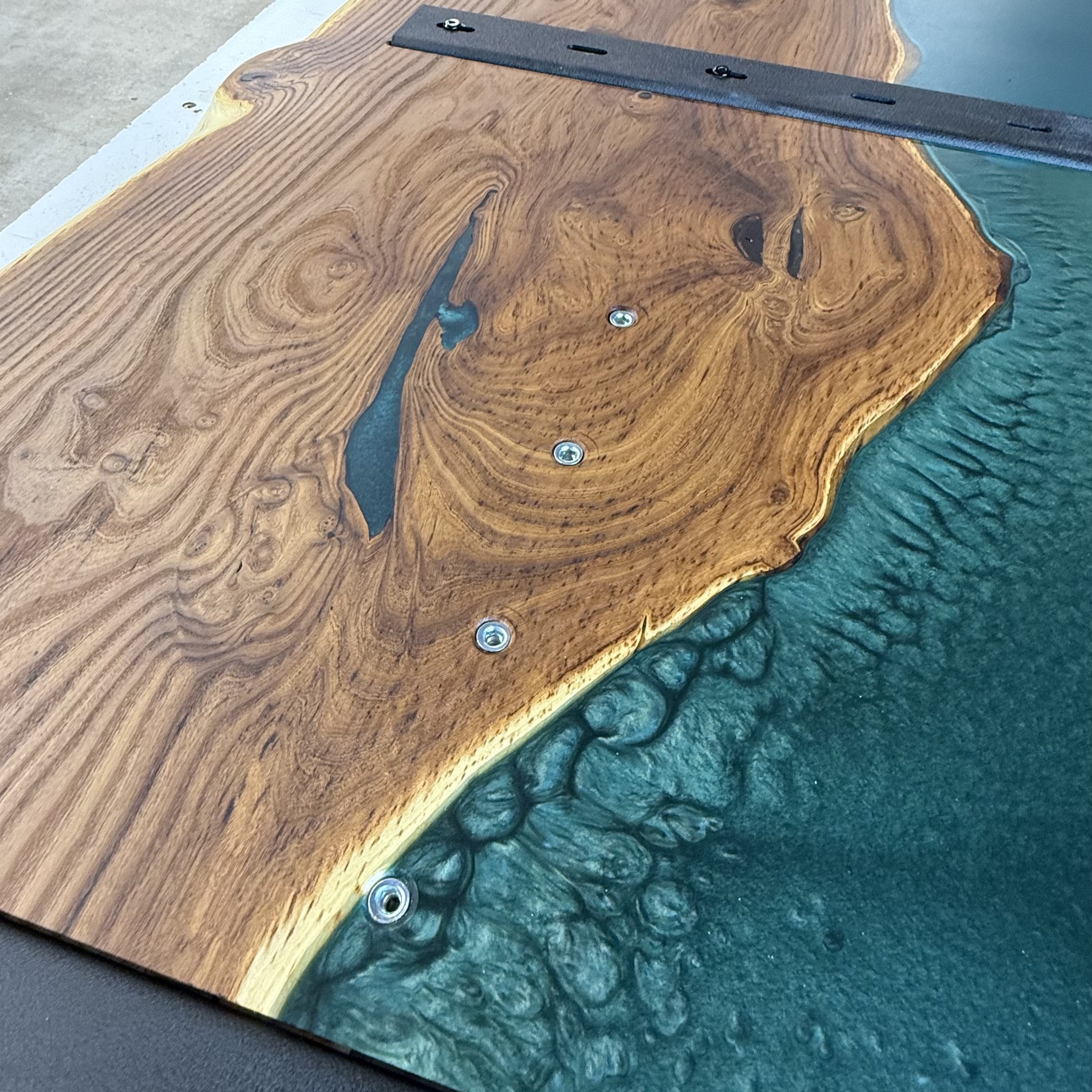 Emerald City Resin River Table
