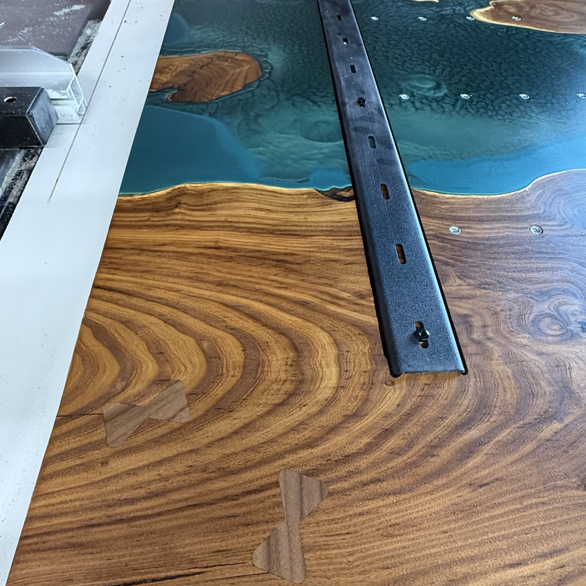 Emerald City Resin River Table