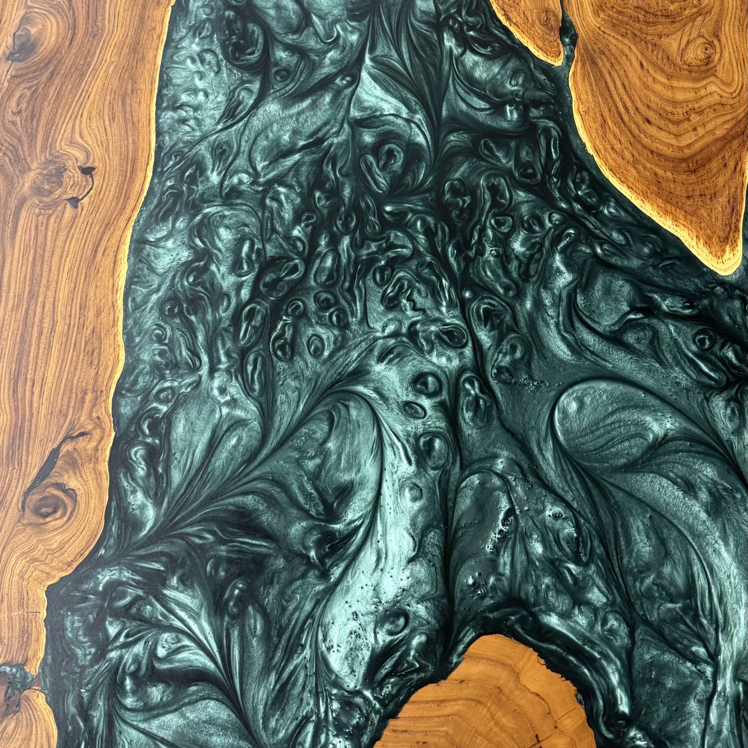 Emerald City Resin River Table
