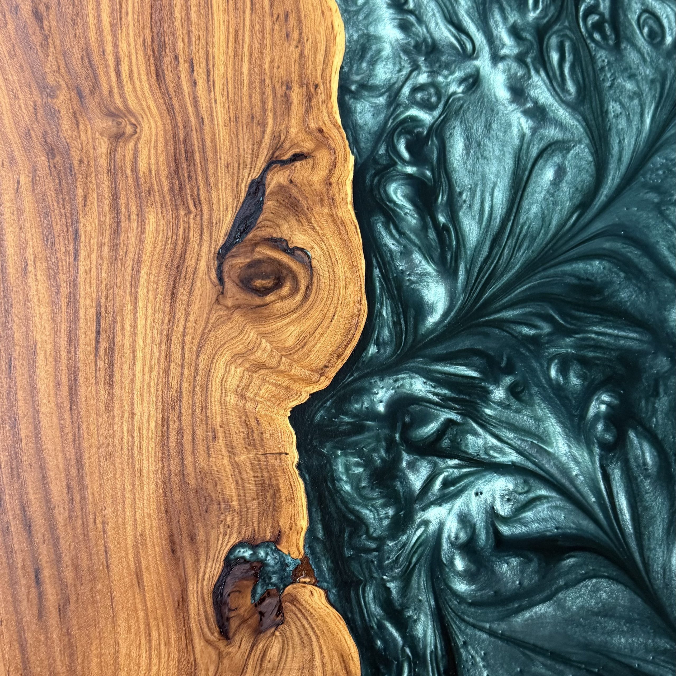 Emerald City Resin River Table