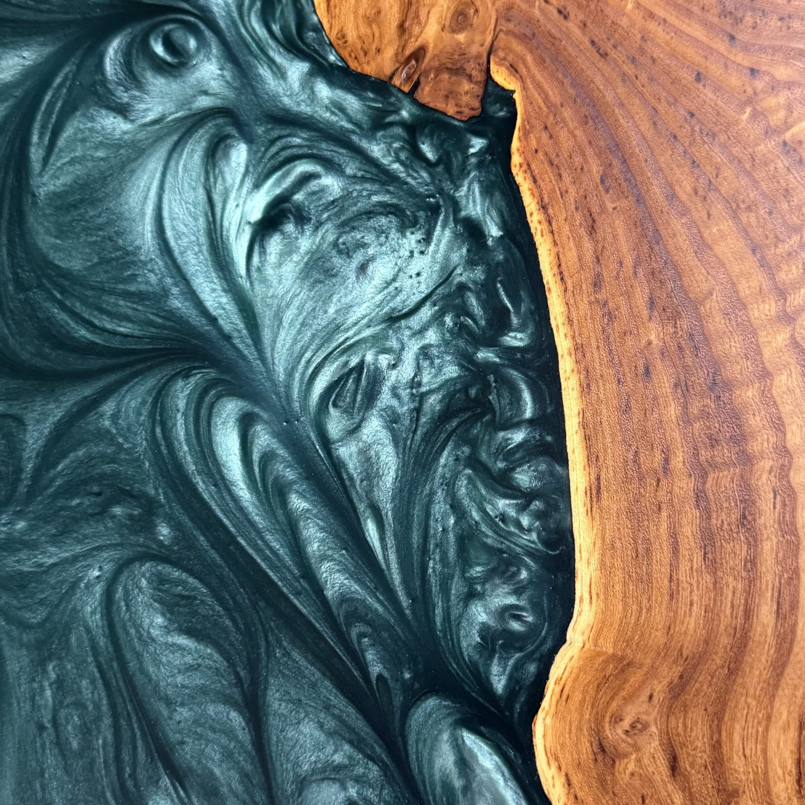 Emerald City Resin River Table