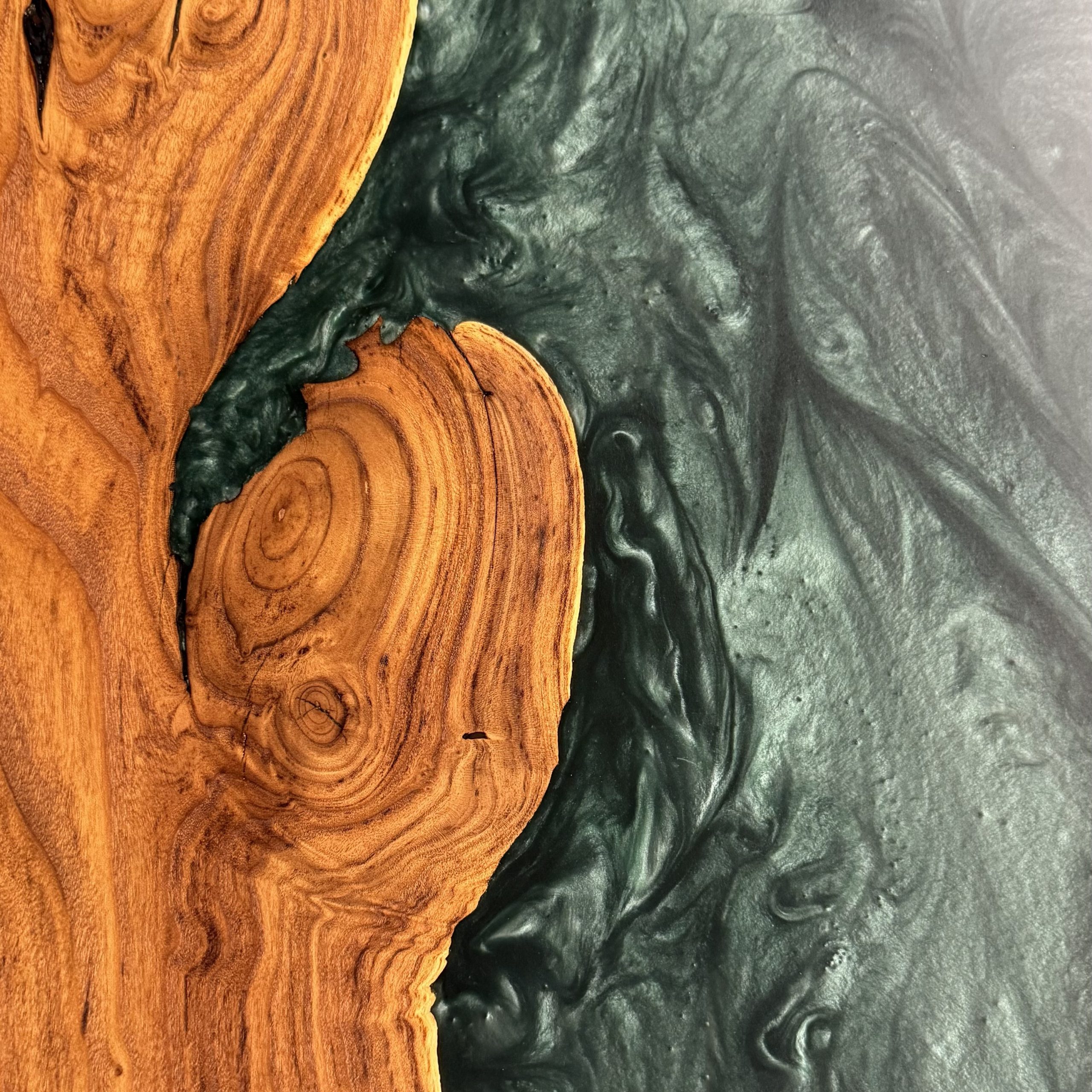 Emerald City Resin River Table