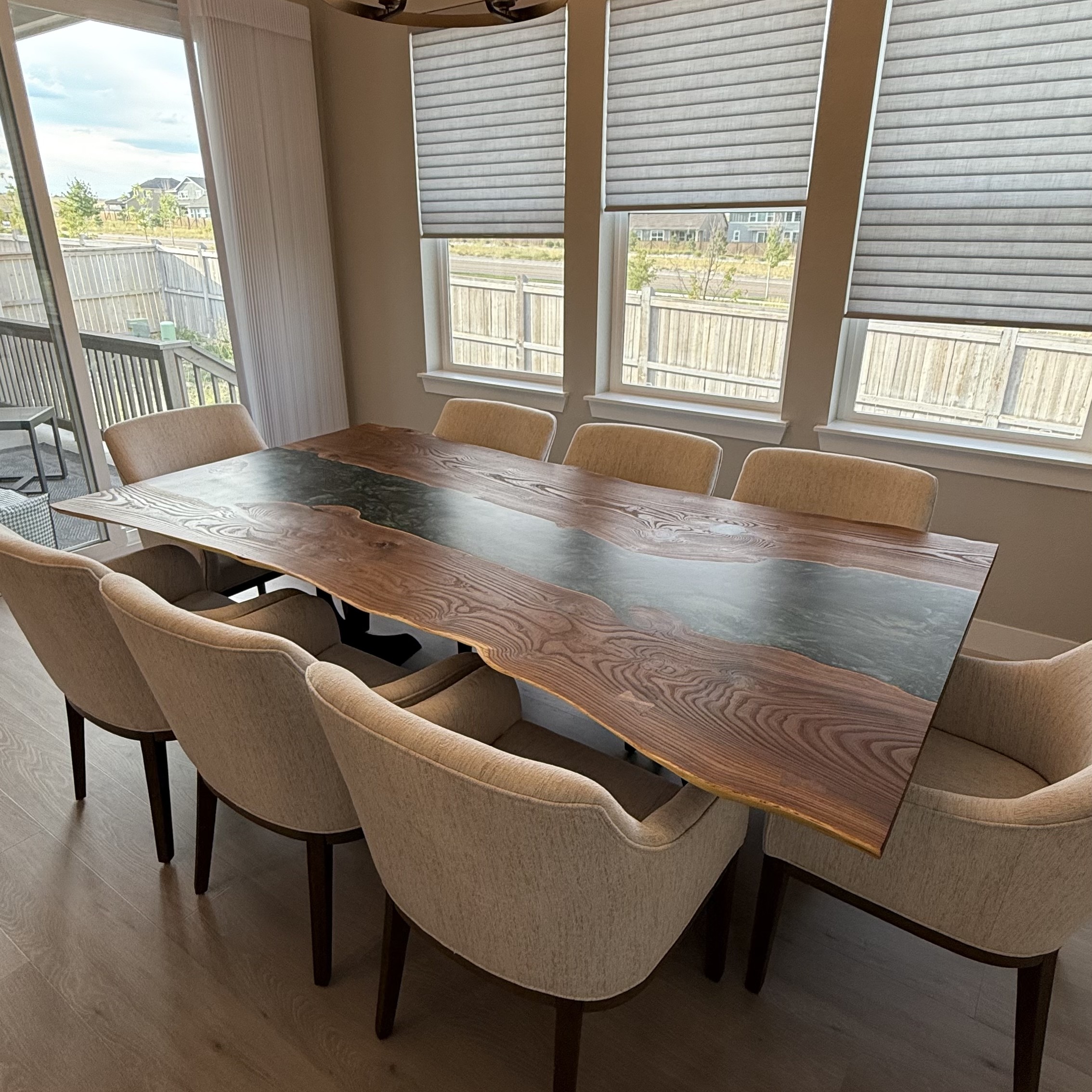 Emerald City Resin River Table
